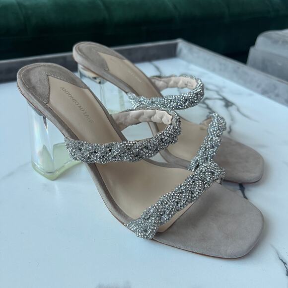 ANTONIO MELANI | Shoes | Antonio Melani Size 8 Brea  Antonio Melani Brea Rhinestone Embellished Sandals NEW Size 8.5